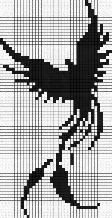 Рисунки по клеткам черно белые