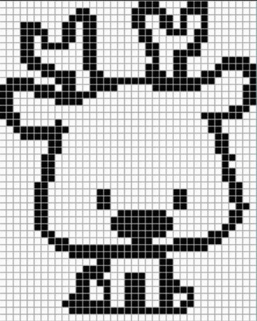 Рисунки по клеточкам черно белые маленькие