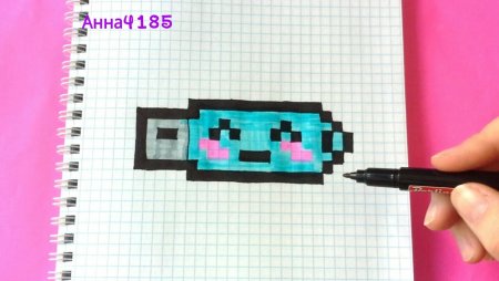 Кавай рисунки по клеточкам
