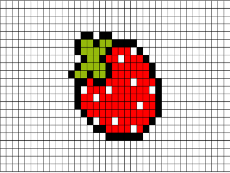 Рисунок по клеточкам фрук