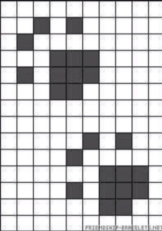 Рисунки по клеточкам лапка