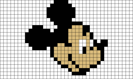 Pixel Art Микки Маус