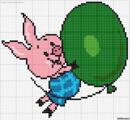 Рисование по клеточкам из мультиков