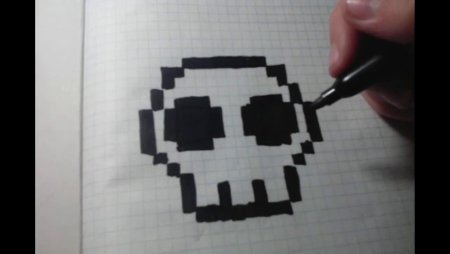 Скелет по клеточкам