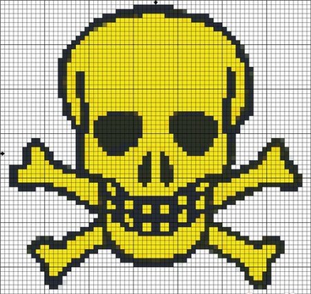 Скелет по клеточкам