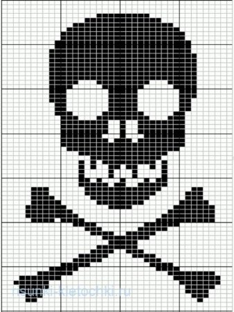 Череп схема для вязания
