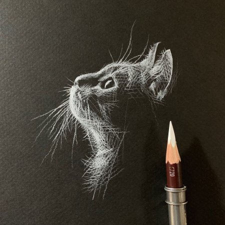 Рисование на черной бумаге