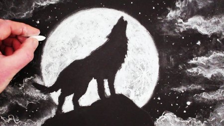Черно белые рисунки красками