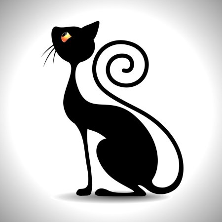 Силуэт кота