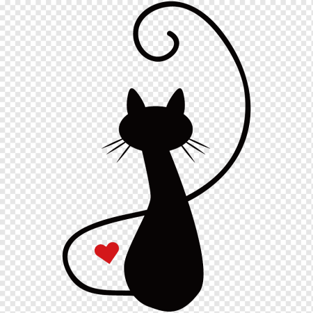 Рисовать черного кота