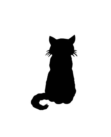 Силуэт котенка