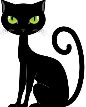 Мультяшный кот трафарет