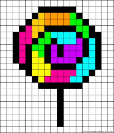 Рисунки по клеточкам Десерты