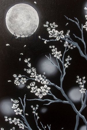 Рисунки белым по черному