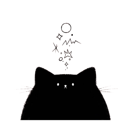 Милые черные рисунки