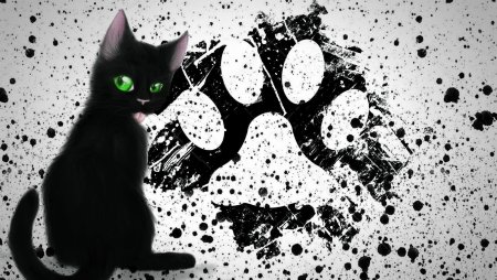 Силуэты котов и кошек