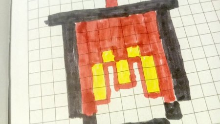 Рисунки по клеточкам Кока кола