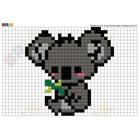 Коала пиксель арт 32×32