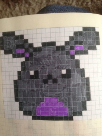 Рисование по клеткам коала