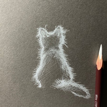 Рисование на черной бумаге