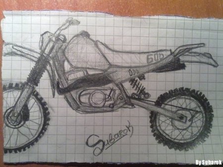 Чертеж рамы ИЖ Планета 5 эндуро