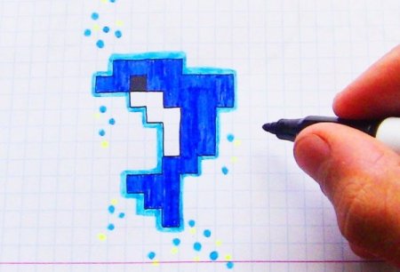 Клеточкам в тетради черно белые