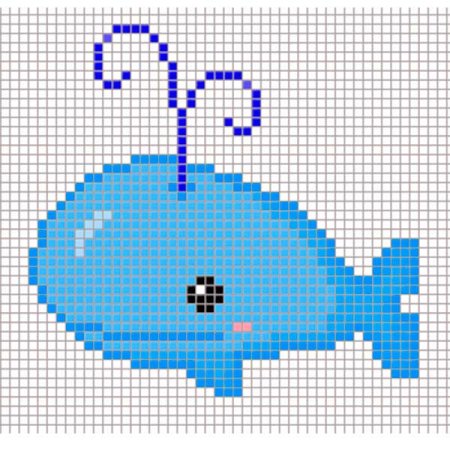 Схема вышивки крестом Дельфин