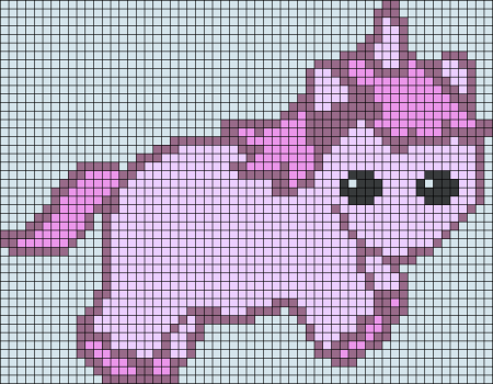 Единорог в клеточку