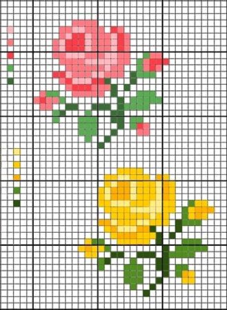 Простые схемы вышивки крестом