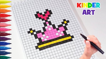 Вышить корону крестиком