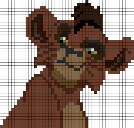 Симба вышивка крестиком