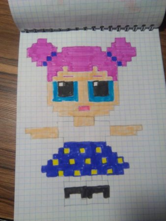 Рисунки по клеточкам ЛОЛ