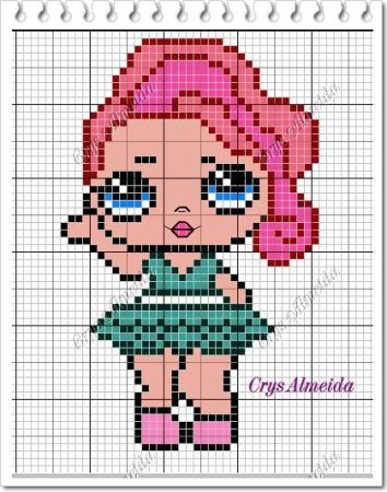 Рисунки по клеточкам лёгкие ЛОЛ