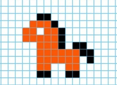 Рисуночки по клеточкам очень легкие