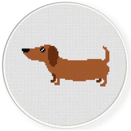 Вышивка крестом такса