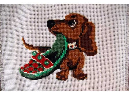 Вышивка такса