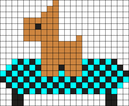 Собачка по клеточкам в тетради