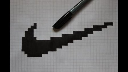 Нарисовать нож по клеточкам в тетради