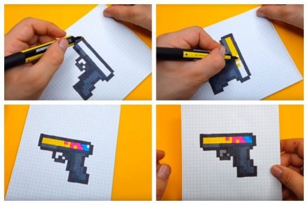 Маленькие пистолетики по клеточкам