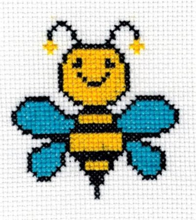 Вышивка крестиком Пчелка