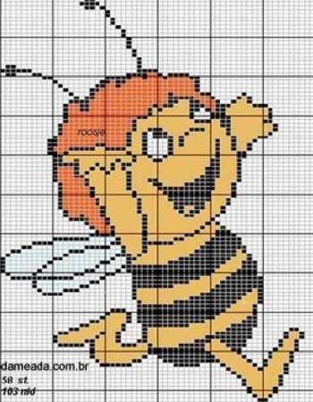 Вышивание Пчелка