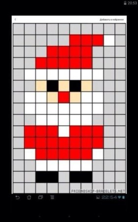 Новогодние рисунки по клеткам