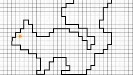 Графический диктант белка