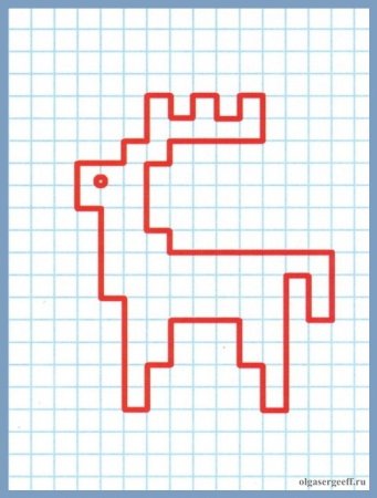 Рисование по квадратикам для детей