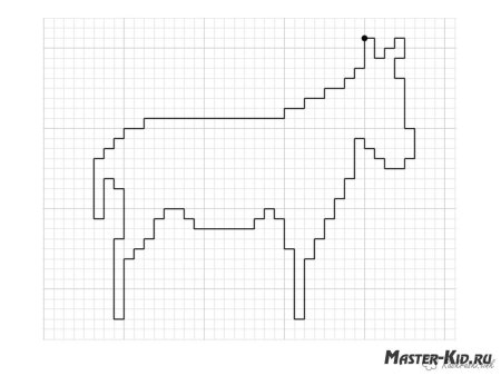 Графический диктант ослик