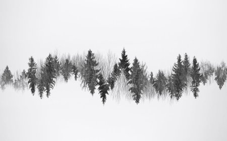 Тату лес эскиз