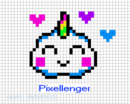 Милые рисунки в клеточку маленькие