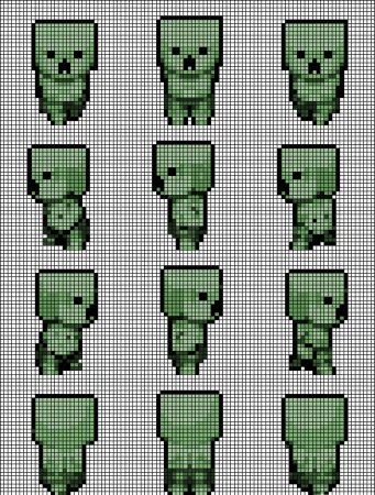 Рисунки по клеточкам майнкрафт