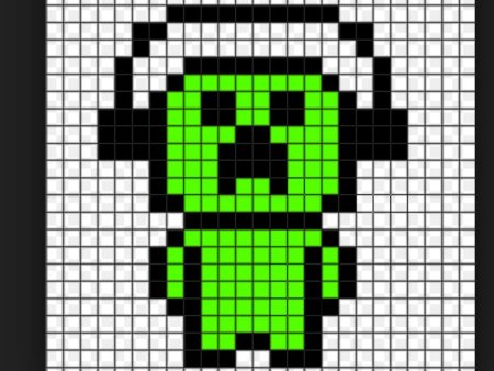 Рисунки по клеточкам КРИПЕР