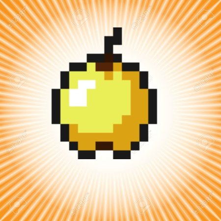 Золотое Зачарованное яблоко майнкрафт